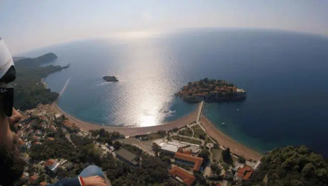 Paragliding Sveti Stefan